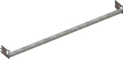 Durchschubsicherung B.2700mm Palettenüberstand 100mm rotorange /verzinkt META