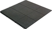 Arbeitplatzbodenbelag Yoga SOLID Basic Fertigmatte L900xB900xS17mm schw.MILTEX