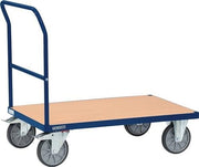 Plattformwagen Ladeflächen L1200xB800mm Stahl saphirblau Trgf.600kg TECWERK