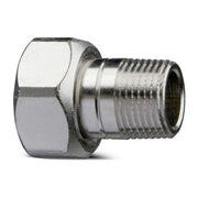 HEIMEIER Heizkörper-Anschlussverschr. R 1/2 x M 22, AMETAL-C vernickelt