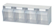 Klarsichtmagazin H207xB600xT172mm 4 x D Ku.weiß LOCKWEILER