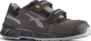 Sicherheitssandale Prince Gr.44 grau-grau Leder m.Mesh-Einsätzen S1P SRC U.POWER