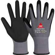 Montagehandschuh PADUA PRO+, Gr. 7 touchfähig, grau/schwarz, Nitrilschaum