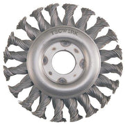Rundbürste D.115mm Drahtstärke 0,5mm Stahl 12mm 12500min-¹ TECWERK