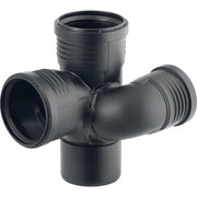 GE Silent-PP SchachtabzweigMAX 87,5 Grad links, DN100/70/100, mit Muffen