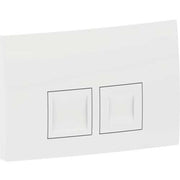 GE actuator plate Delta35, for dual flush, white-alpine