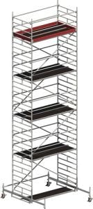 Fahrgerüst Uni Breit P2 Arbeits-B1500xL2850mm Alu.Gerüsthöhe 9610mm 2 kN/m²