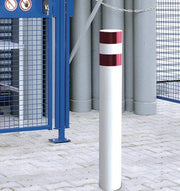 Rammschutzpoller Rohr-Ø159xH1600mm weiß z.Bet.STA TTS