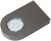 Anbauleuchte Glaspoint Warmweiß od.Emotion 12 V 0,8 W Rahmen Edelstahlfarben L&S