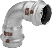 VIEGA Bogen 90 Grad TEMPONOX 1716 i/i 35mm Stahl nichtrostend