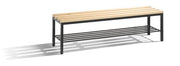 Sitzbank H420B1500T350mm allseitig gehobelt Schwarzgrau C+P
