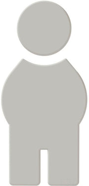 Symbol Mann 801.91.010 PA Farb-Nr.97 B.71,5mm H.150mm S.3mm HEWI