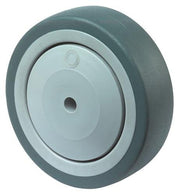 Ersatzrad D.125mm Trgf.100kg Gum.grau Achs-D.8mm Nabenl.36,5mm BS ROLLEN