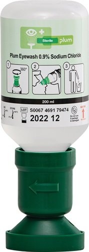 Augenspülflasche 200 ml 3 Jahre (ungeöffnete Flasche) DIN EN15154-4 PLUM