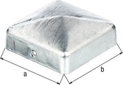 Pfostenkappe 70x70mm eck.flache Form TZN GAH