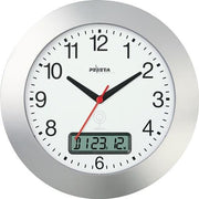Wanduhr Funkuhr Ku.mattsilber Zahlen