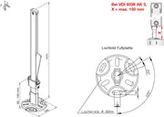 WA Standkonsole Super Standfix Plus SSPK für Platten-HK m. und o. Konvektor,11-33