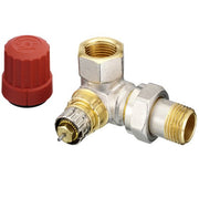 DANFOSS Ventilgehäuse RA-N 15 R 1/2, WE rechts, matt vernickelt