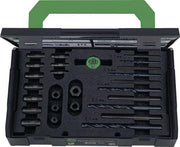 Schraubenausdrehersatz 49-U-B M 5-M 16 25-tlg.inkl.passende HSS Bohrer KUKKO