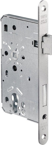 Objekt-Einsteckschloss 0515 PZW 24/ 60/72/8mm DIN R alufinish silber rd
