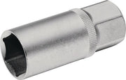 Steckschlüsseleinsatz für Zündkerzen 1/2 ? SW 21 mm 6-Kant Länge TECWERK