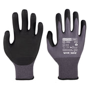 Feinstrickhandschuh DIPTEX Pro NX-1002 grau/schwarz Gr. 9 SEIZ