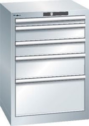 Schubladenschrank BxTxH 564x572x800mm, 27x27E5 Schubl. 75kg, Key Lock RAL 5012