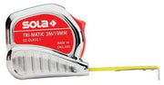 Taschenrollbandmaß TRI-MATIC L.10m B.25mm mm/cm EG 1 Ku.Stopptaste SOLA