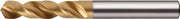 Spiralbohrer DIN 1897 Typ UNI D.6,5mm HSS-Co TiN Zyl.schaft ext.kurz TECWERK