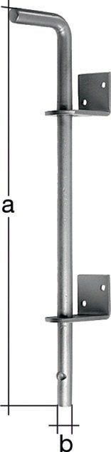 Bodenschieber L400xS16mm STA verz.verzinkt A Bolz.-Tor 40mm GAH