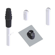 ATAG Duopass Basic Set 80/125 mm, black room-sealed, vertical roof penetration