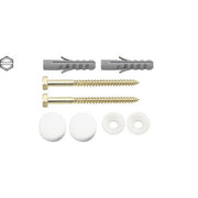 ASW Floor-standing WC Fixing Set, white/chrome, per set, 436745