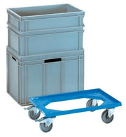 Kistenroller Trgf.250kg Polyamid-Bereifung L605xB405mm ABS-Ku.blau FETRA