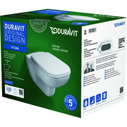 DURAVIT WWC-Set D-Code, rimless, Durafix TS,weiß,inkl.WC-Sitz m.Absenkautomatik