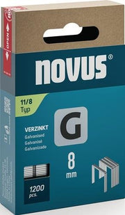 Flachdrahtklammer G Typ 11 B10,6xL8mm Drahtbreite 1,25 mm 1200 St. NOVUS