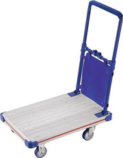 Platform truck, loading area L630xW400mm, steel, load capacity 150kg, wheels and handle foldable