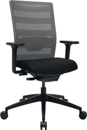 Bürodrehstuhl m.Synchrontechnik schwarz/grau 420-540mm m.Armlehnen Trgf.110kg