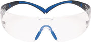 Safety Glasses SecureFit-SF400 EN 166-1FT Temples Grey-Blue, Lens Clear PC 3M