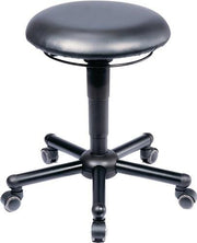Drehhocker A19 mit Rollen Kunstleder schwarz Sitzhöhenverstellung 465-595mm MEY