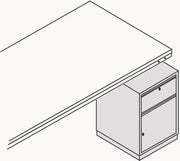 Schrankeinheit H785xB535xT600mm grau 1 Schubl.Einfachauszug HÜDIG & ROCHOLZ