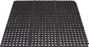 Workplace Flooring Yoga Octa Oil Finished Mat L900xW900xT15mm black MILTEX