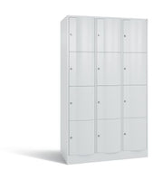 XL-Schließfachschrank Resisto 12 Fächer H1950B1148T640 mm Lichtgrau C+P