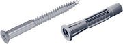Schrauben-Set 11602 4,5x60mm STA verz.m.Dübeln u.Schrauben ALFER ALUMINIUM