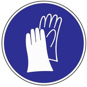 Mandatory sign ASR A1.3/BGV A8 Wear hand protection Plastic