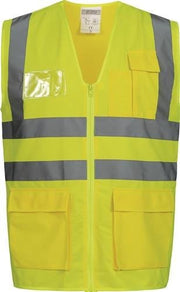 Warnweste ALBIN Gr.XL gelb EN ISO 20471 Kl.EN ISO 13688 SAFESTYLE
