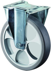 Bockrolle D.160mm Trgf.200kg thermoplastisch Ku.Platte L135xB110mm BS ROLLEN