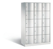 Schließfachschrank Resisto 15 Fächer H1950B1148T540mm Lichtgrau C+P