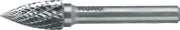 Frässtift SPG D.16mm Kopf-L.25mm Schaft-D.6mm HM Blank Verz.KVZ 4 RUKO