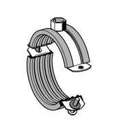SIKLA Schraubrohrschelle SRS, Edelstahl 102 - 108mm, M10, mit Einlage