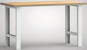Werkbank B1500xT700xH840mm Buche Multiplex lichtgrau KLW-LUTZ